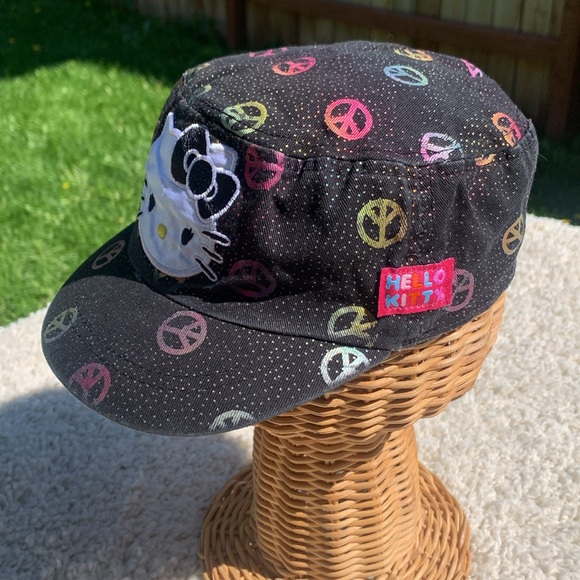 Hello Kitty peace signs cap black - Picture 2 of 11